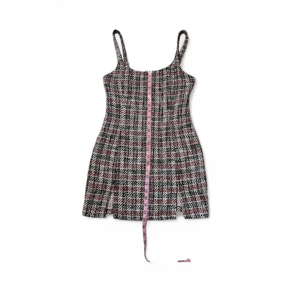 Stylish Plaid Mini Dress - Picture 8 of 10